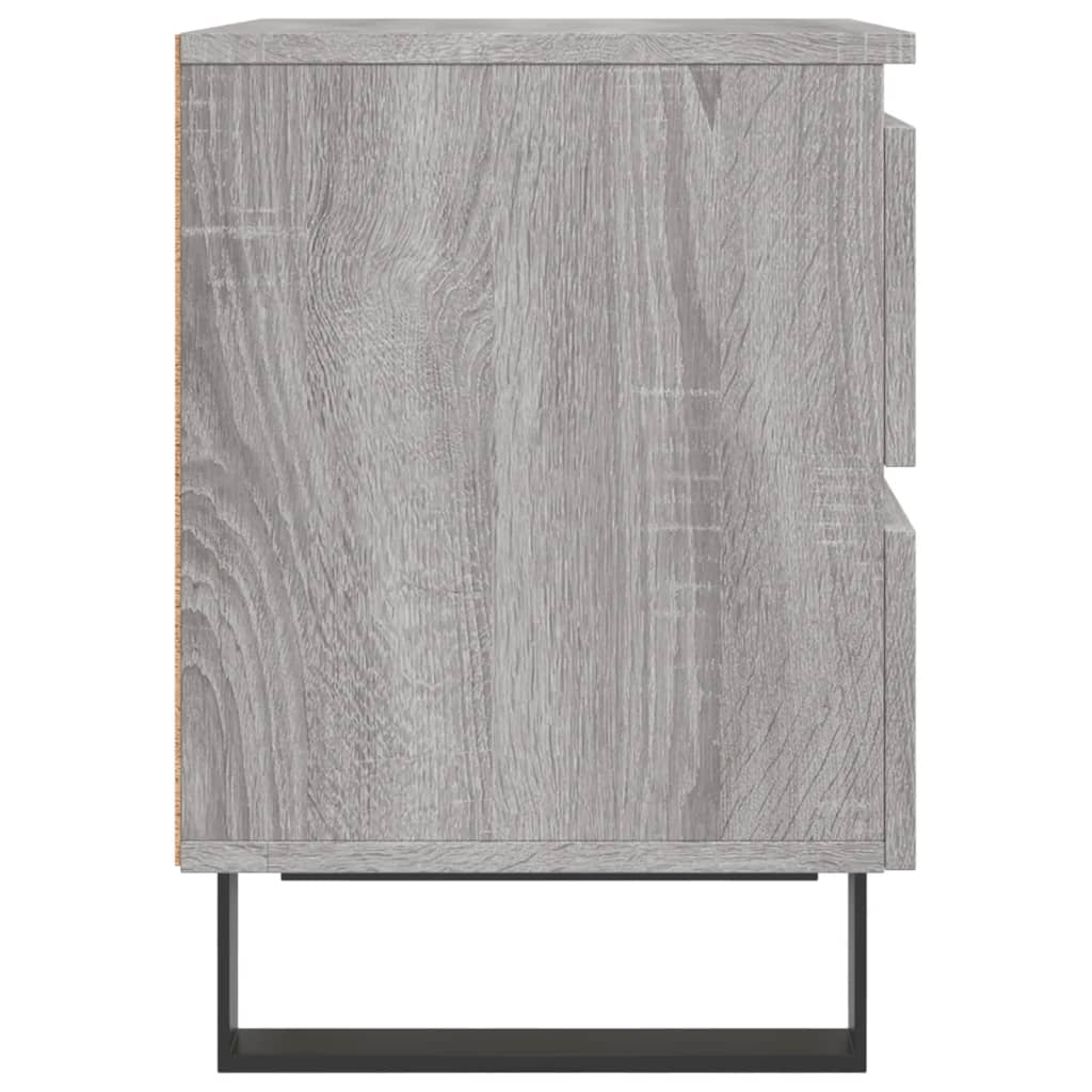 vidaXL Nachttisch Grau Sonoma 40x35x50 cm Holzwerkstoff