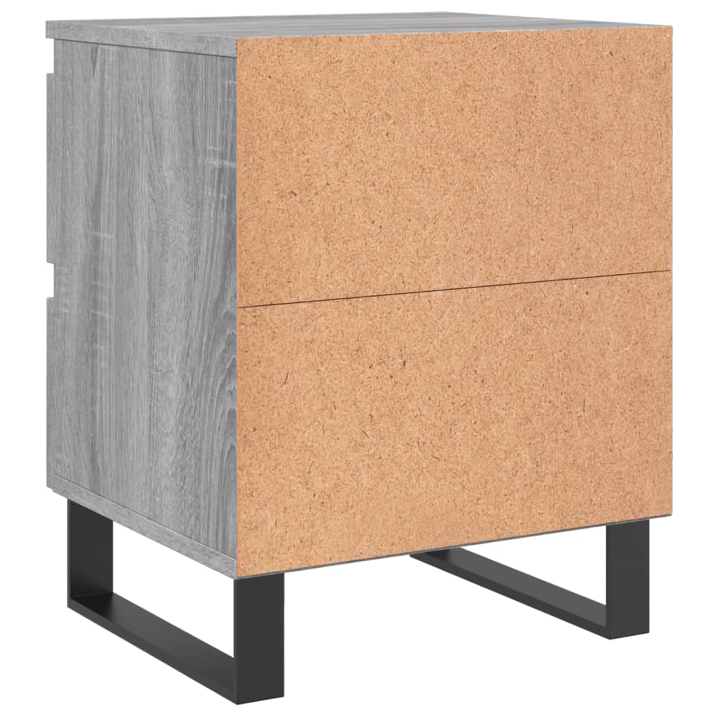 vidaXL Nachttisch Grau Sonoma 40x35x50 cm Holzwerkstoff
