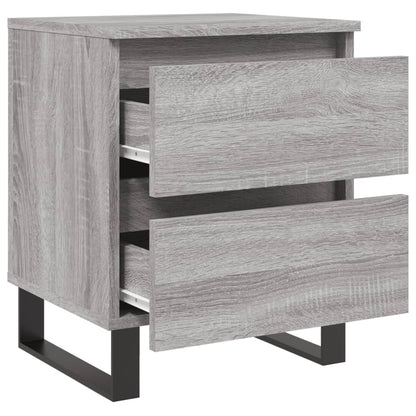 vidaXL Nachttische 2 Stk. Grau Sonoma 40x35x50 cm Holzwerkstoff