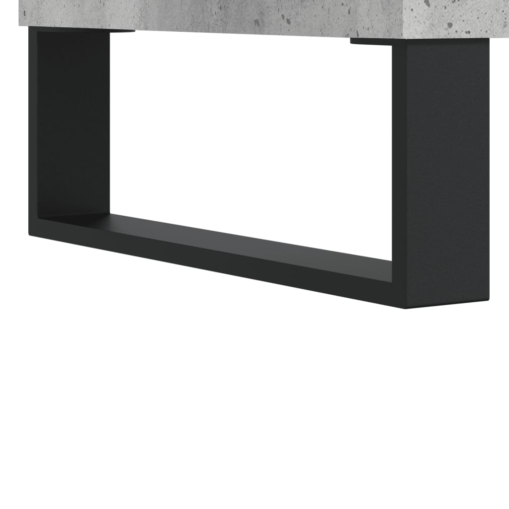 vidaXL Nachttische 2 Stk. Betongrau 40x35x69 cm Holzwerkstoff