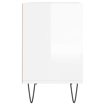 vidaXL TV-Schrank Hochglanz-Weiß 69,5x30x50 cm Holzwerkstoff