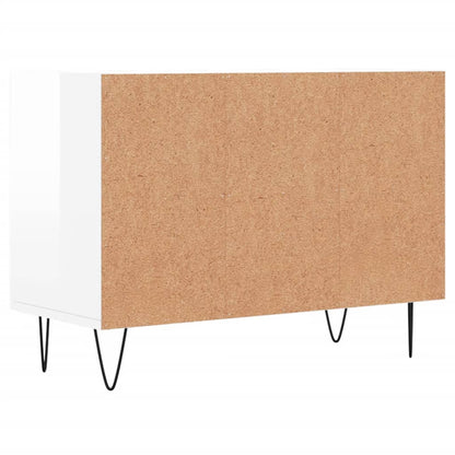 vidaXL TV-Schrank Hochglanz-Weiß 69,5x30x50 cm Holzwerkstoff
