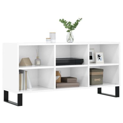 vidaXL TV-Schrank Hochglanz-Weiß 103,5x30x50 cm Holzwerkstoff