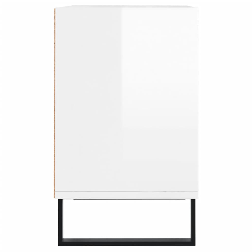 vidaXL TV-Schrank Hochglanz-Weiß 103,5x30x50 cm Holzwerkstoff