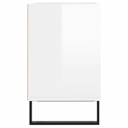vidaXL TV-Schrank Hochglanz-Weiß 103,5x30x50 cm Holzwerkstoff