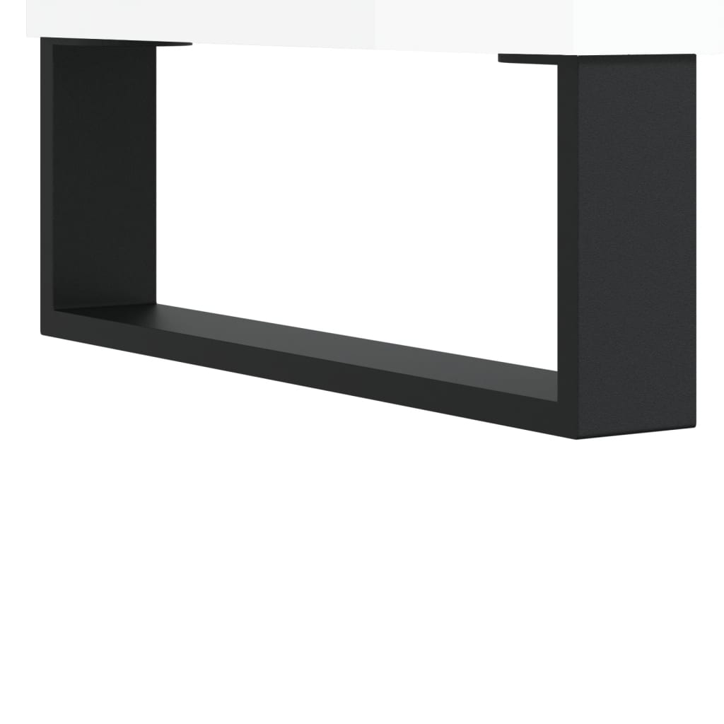 vidaXL TV-Schrank Hochglanz-Weiß 103,5x30x50 cm Holzwerkstoff