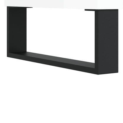 vidaXL TV-Schrank Hochglanz-Weiß 103,5x30x50 cm Holzwerkstoff