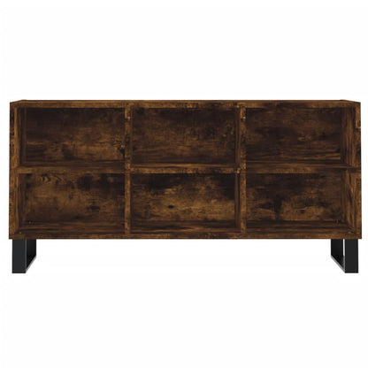 vidaXL Meuble TV chêne fumé 103,5x30x50 cm bois d'ingénierie