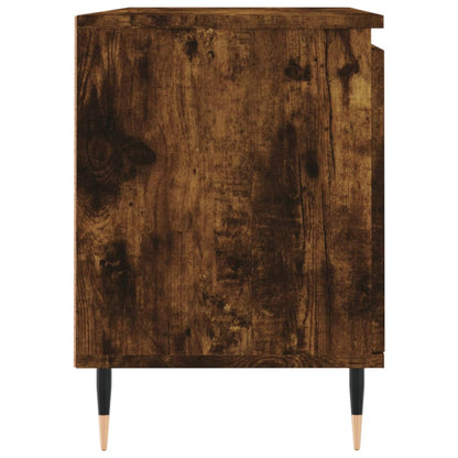 vidaXL Meuble TV chêne fumé 104x35x50 cm Aggloméré