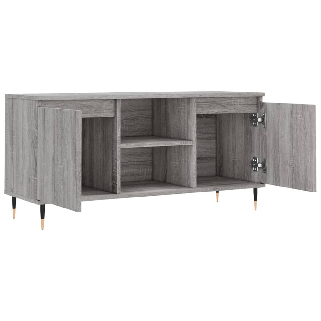 TV-Schrank Grau Sonoma 104x35x50 cm Holzwerkstoff