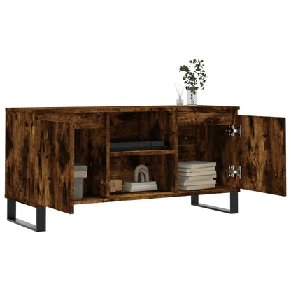 vidaXL TV-Schrank Räuchereiche 104x35x50 cm Holzwerkstoff