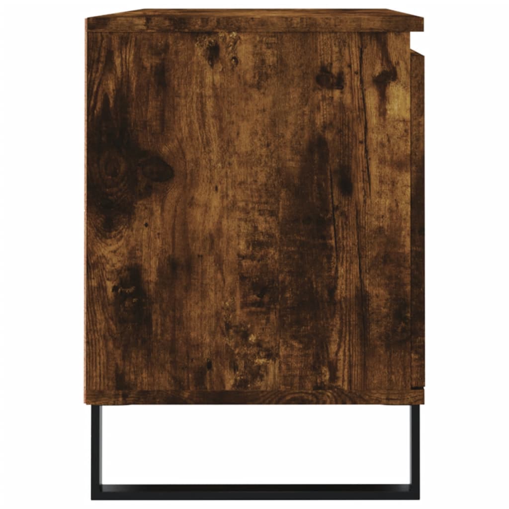 vidaXL TV-Schrank Räuchereiche 104x35x50 cm Holzwerkstoff