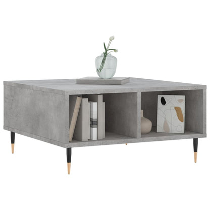 vidaXL Table basse gris béton 60x60x30 cm bois d'ingénierie