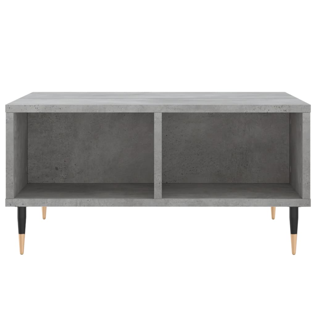 vidaXL Table basse gris béton 60x60x30 cm bois d'ingénierie