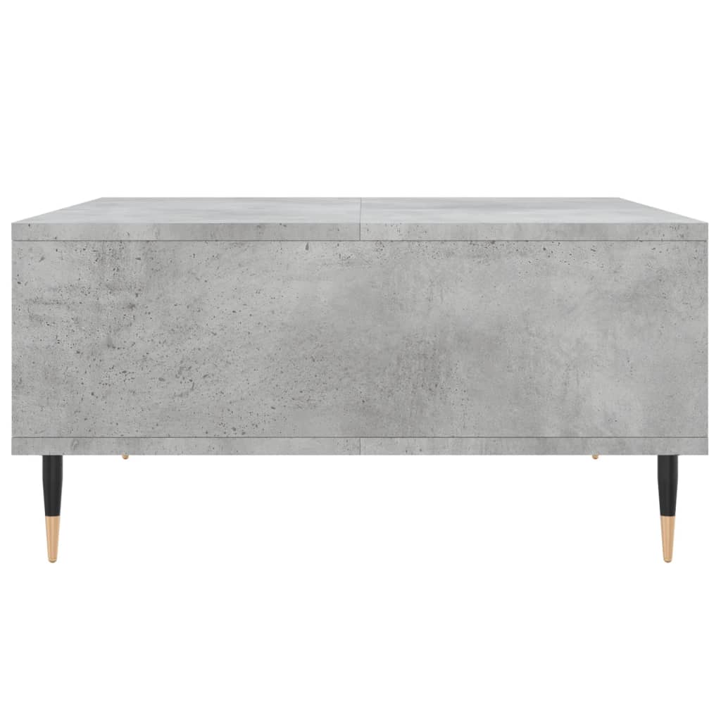 vidaXL Table basse gris béton 60x60x30 cm bois d'ingénierie