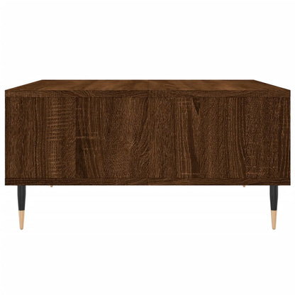 vidaXL Table basse brun aspect chêne 60x60x30 cm bois d'ingénierie
