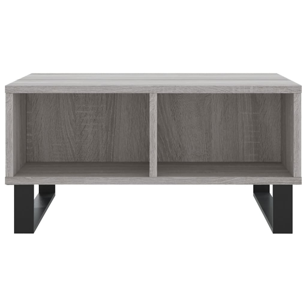 vidaXL Couchtisch Grau Sonoma 60x60x30 cm Holzwerkstoff