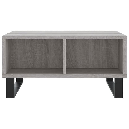 vidaXL Couchtisch Grau Sonoma 60x60x30 cm Holzwerkstoff