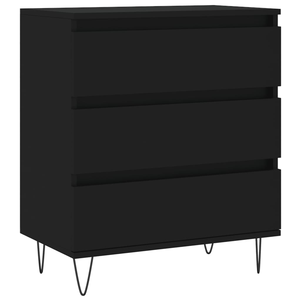 Sideboard Schwarz 60x35x70 cm Holzwerkstoff
