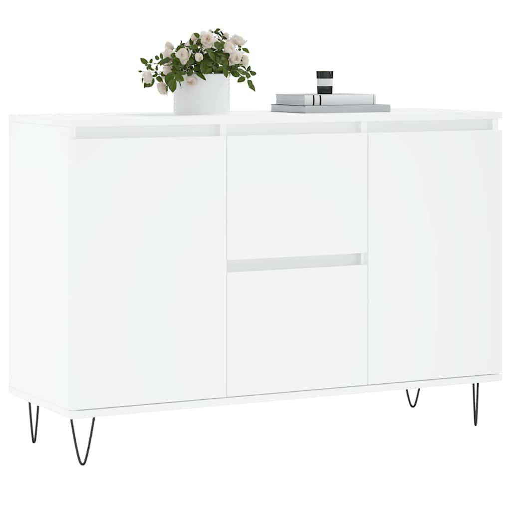 Sideboard Weiß 101,5x35x70 cm Holzwerkstoff