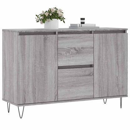 Sideboard Grau Sonoma 101,5x35x70 cm Holzwerkstoff