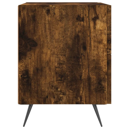 vidaXL Nachttische 2 Stk. Räuchereiche 40x35x47,5 cm Holzwerkstoff