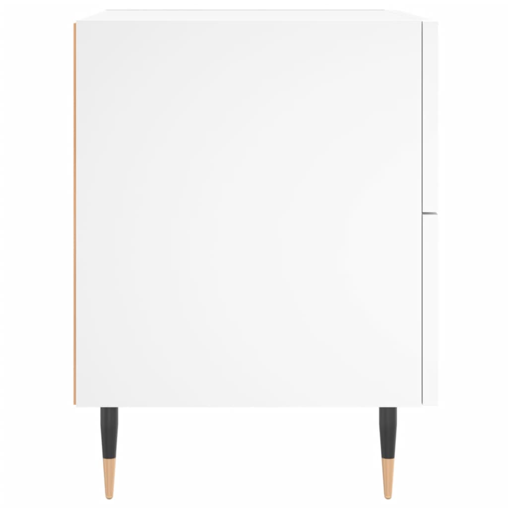 vidaXL Nachttische 2 Stk. Weiß 40x35x47,5 cm Holzwerkstoff