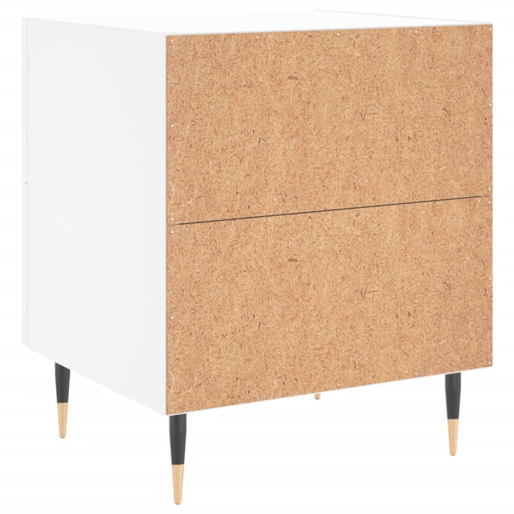 vidaXL Nachttische 2 Stk. Weiß 40x35x47,5 cm Holzwerkstoff