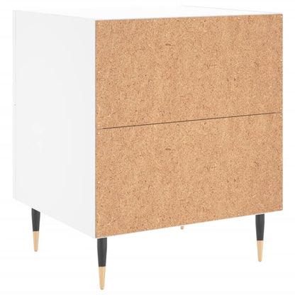 vidaXL Nachttische 2 Stk. Weiß 40x35x47,5 cm Holzwerkstoff