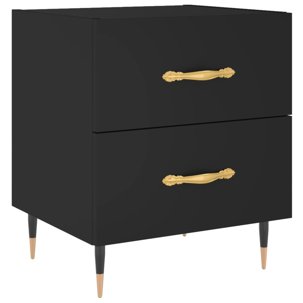 vidaXL Nachttisch Schwarz 40x35x47,5 cm Holzwerkstoff