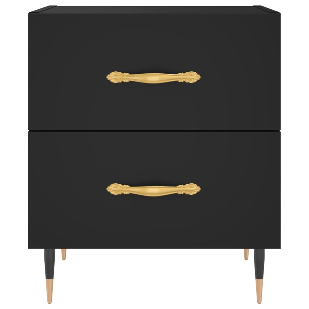 vidaXL Nachttisch Schwarz 40x35x47,5 cm Holzwerkstoff