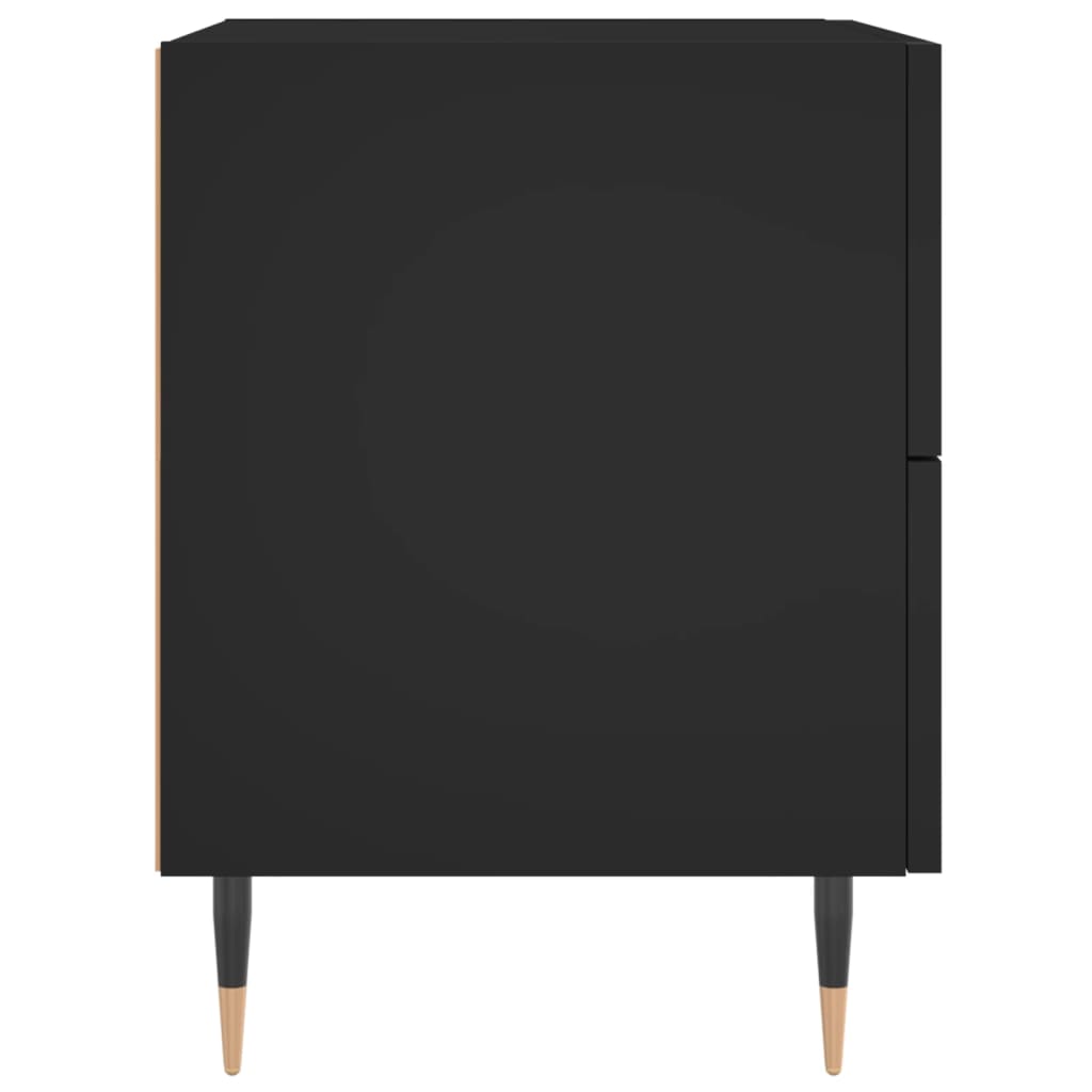 vidaXL Nachttisch Schwarz 40x35x47,5 cm Holzwerkstoff