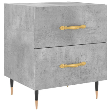 vidaXL Nachttisch Betongrau 40x35x47,5 cm Holzwerkstoff