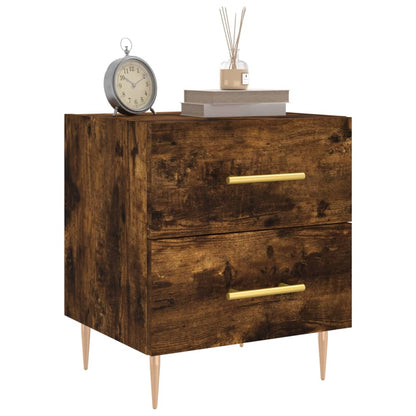 vidaXL Nachttisch Räuchereiche 40x35x47,5 cm Holzwerkstoff