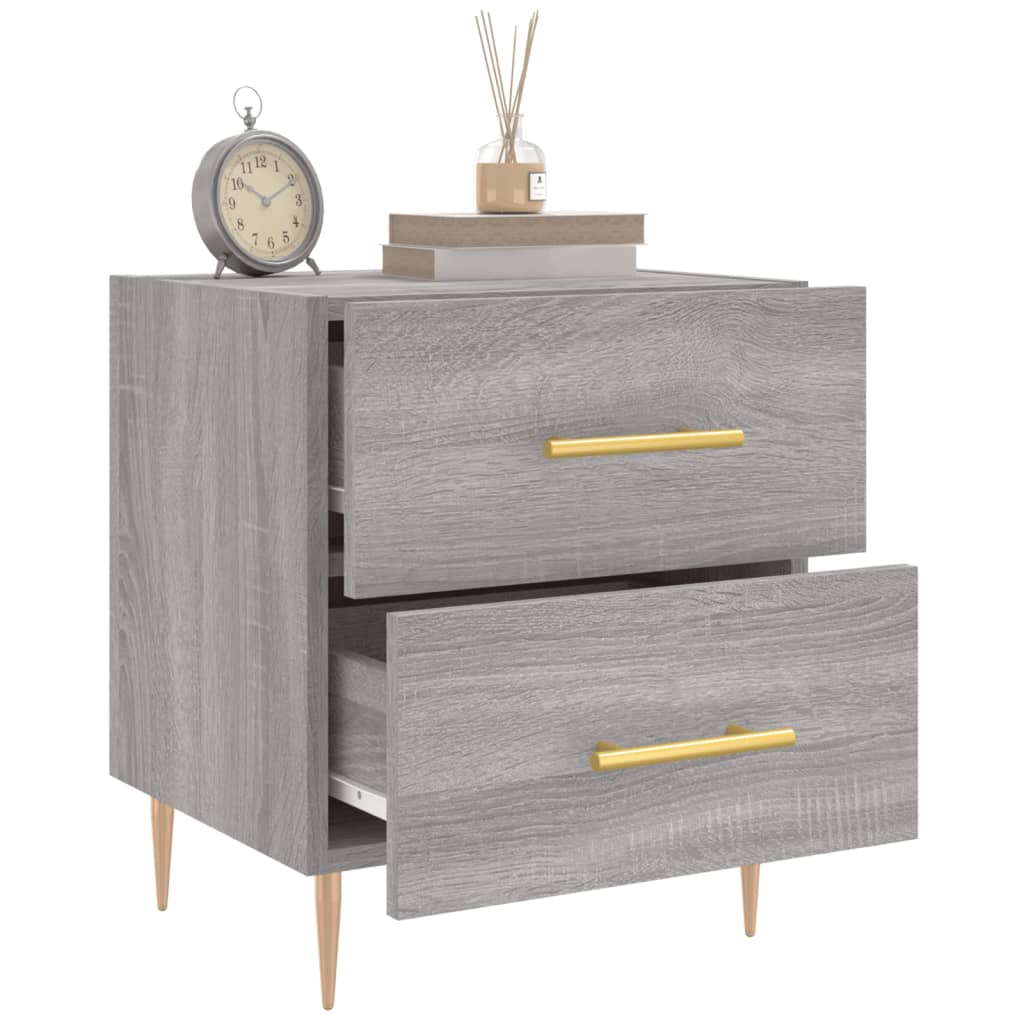 vidaXL Nachttisch Grau Sonoma 40x35x47,5 cm Holzwerkstoff