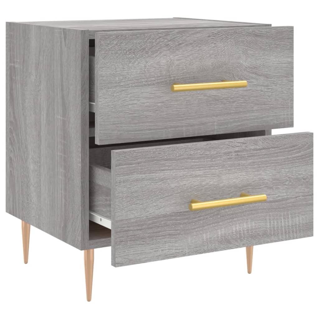 vidaXL Nachttisch Grau Sonoma 40x35x47,5 cm Holzwerkstoff