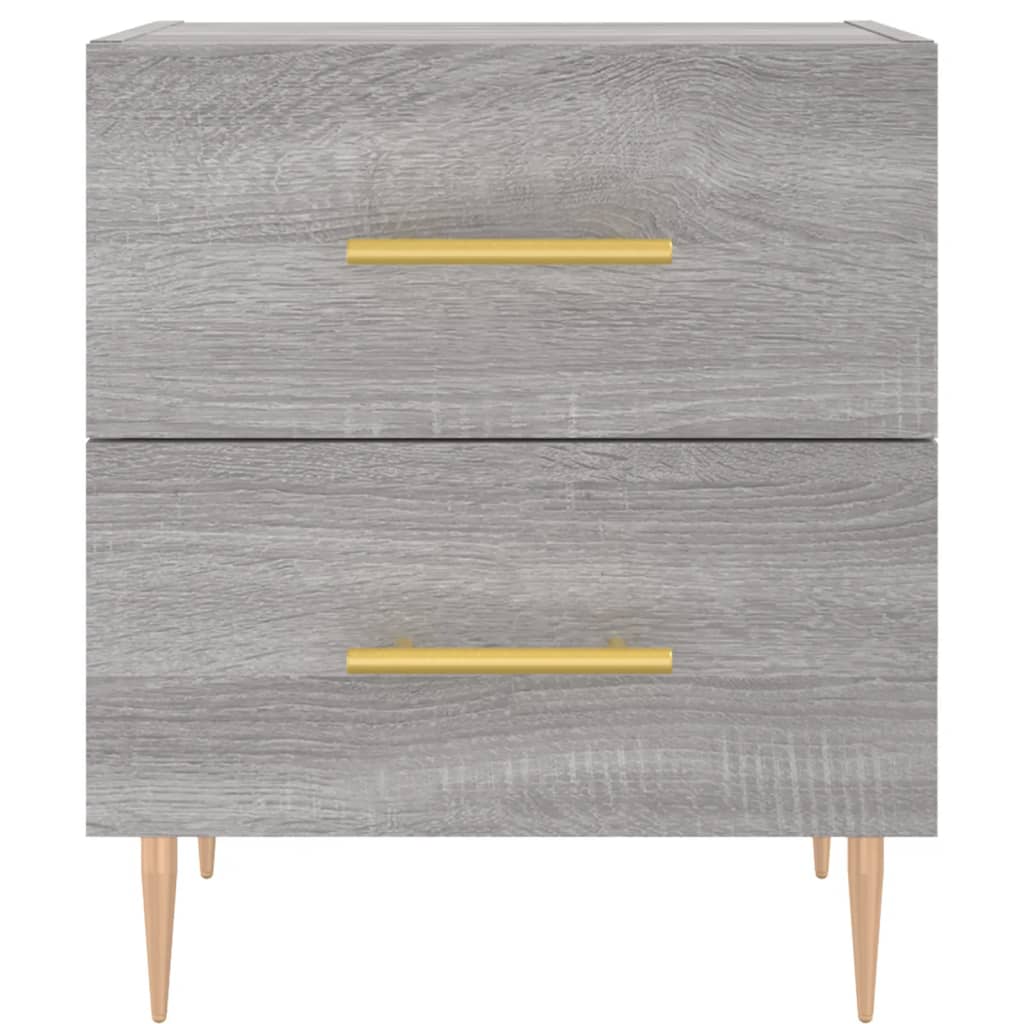 vidaXL Nachttisch Grau Sonoma 40x35x47,5 cm Holzwerkstoff