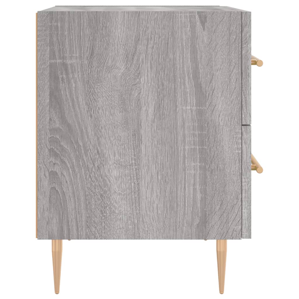 vidaXL Nachttisch Grau Sonoma 40x35x47,5 cm Holzwerkstoff