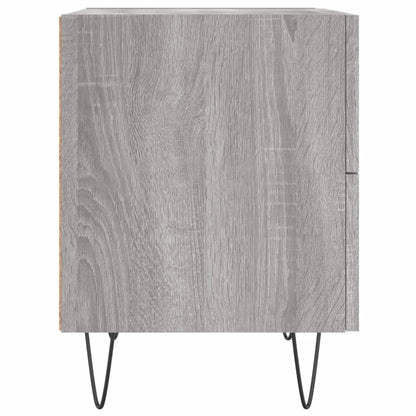vidaXL Tables de chevet 2 pcs Gris Sonoma 40x35x47,5 cm Bois d'ingénierie