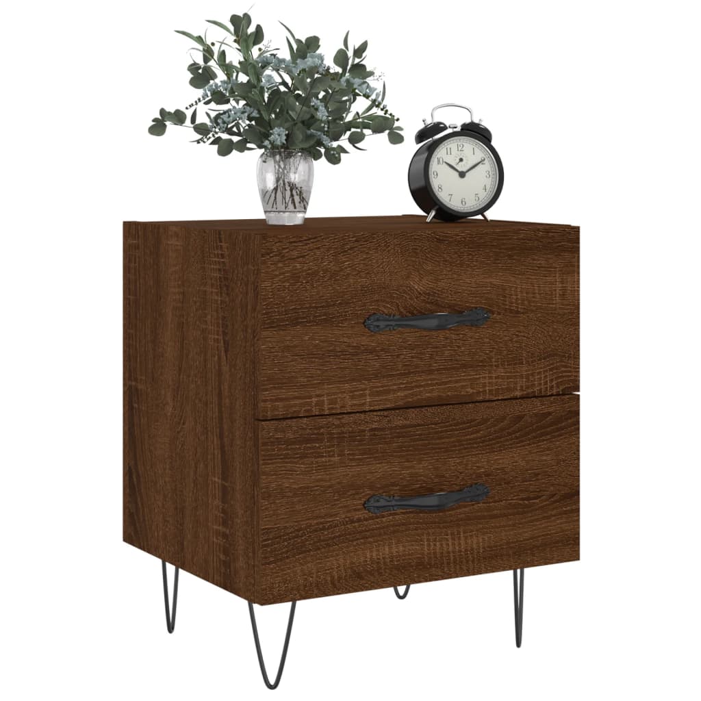 vidaXL Nachttisch Braune Eiche 40x35x47,5 cm Holzwerkstoff