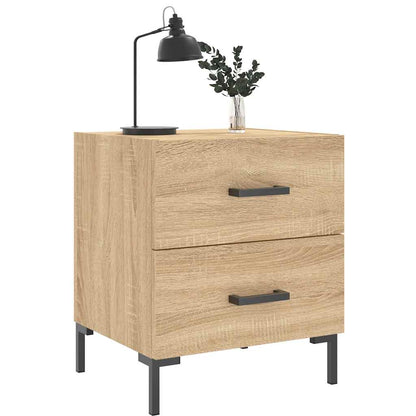 vidaXL Nachttische 2 Stk. Sonoma-Eiche 40x35x47,5 cm Holzwerkstoff