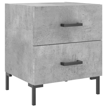 vidaXL Nachttisch Betongrau 40x35x47,5 cm Holzwerkstoff