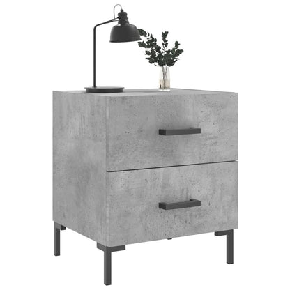 vidaXL Nachttisch Betongrau 40x35x47,5 cm Holzwerkstoff