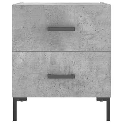 vidaXL Nachttisch Betongrau 40x35x47,5 cm Holzwerkstoff