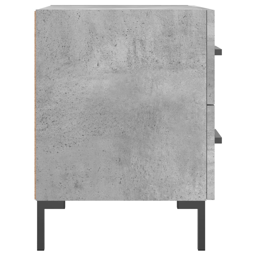 vidaXL Nachttisch Betongrau 40x35x47,5 cm Holzwerkstoff
