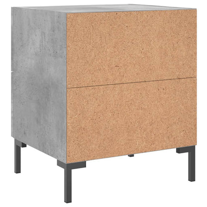 vidaXL Nachttisch Betongrau 40x35x47,5 cm Holzwerkstoff