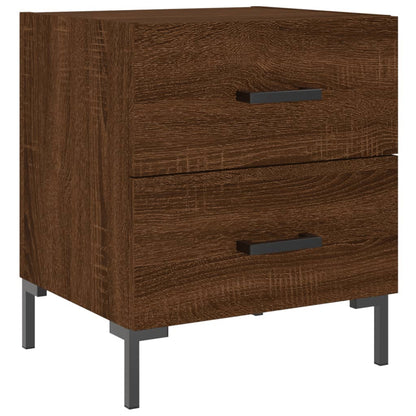 vidaXL Nachttische 2Stk. Braun Eichen-Optik 40x35x47,5cm Holzwerkstoff