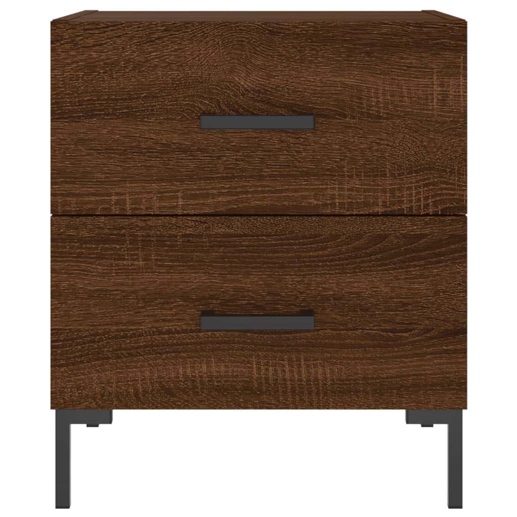 vidaXL Nachttische 2Stk. Braun Eichen-Optik 40x35x47,5cm Holzwerkstoff