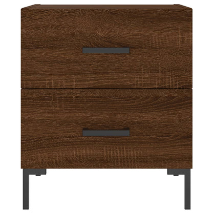 vidaXL Nachttische 2Stk. Braun Eichen-Optik 40x35x47,5cm Holzwerkstoff