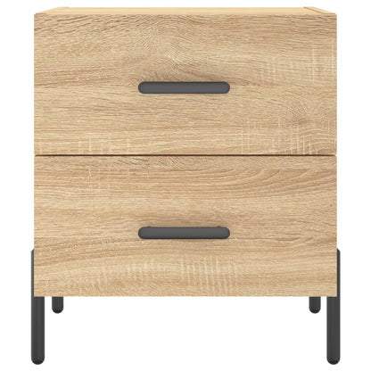 vidaXL Nachttische 2 Stk. Sonoma-Eiche 40x35x47,5 cm Holzwerkstoff